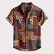 Geometric Red/Brown